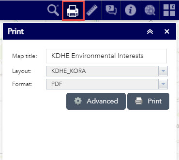 picture of print menu